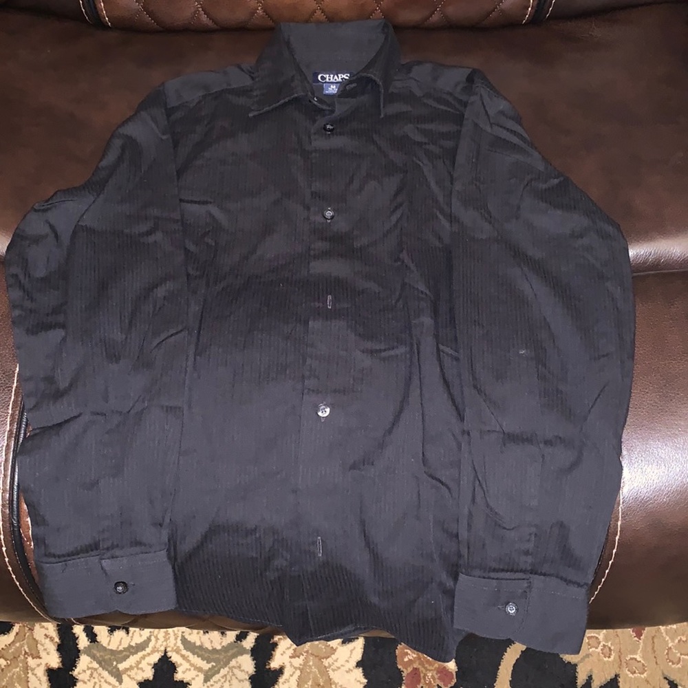 Chaps Boys Black Dress shirt